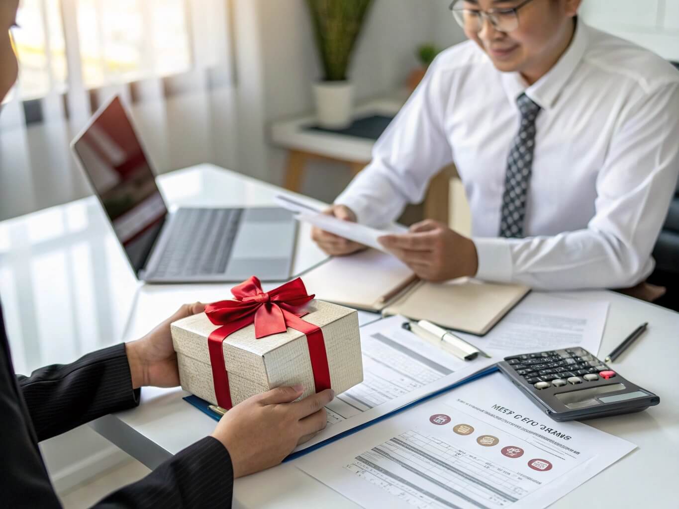 Hóa đơn khi tặng quà